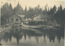 Boat Landing, Bassett's Carry, Outlet of Utowana Lake, Adirondacks, N.Y.
