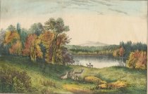 Autumn in the Adirondacks. Lake Harrison.