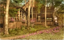 The Connell Doubledecker Cottages. Dart's Camp. Adirondack Mountains, N.Y.