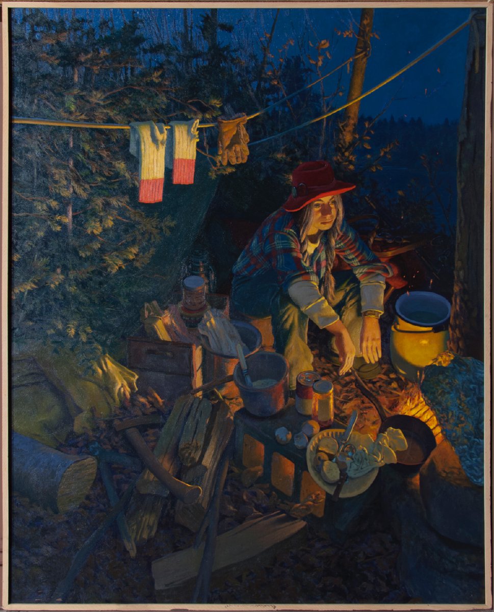 Campfire (Artemis) - Painting | Adirondack Experience