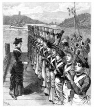 A Summer Pastime. New York. Drill of the 'Sunflower Brigade'