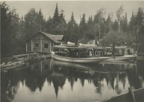 Boat Landing, Bassett's Carry, Outlet of Utowana Lake, Adirondacks, N.Y.