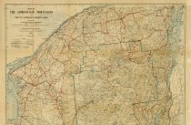 Map of the Adirondack Mountains and the St. Lawrence Reservation