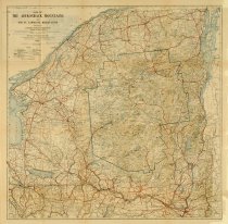 Map of the Adirondack Mountains and the St. Lawrence Reservation