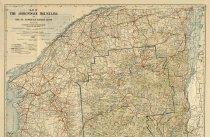 Map of the Adirondack Mountains and the St. Lawrence Reservation