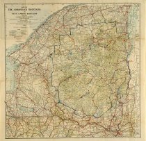 Map of the Adirondack Mountains and the St. Lawrence Reservation
