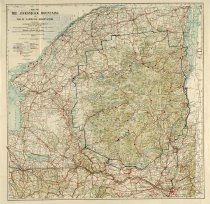 Map of the Adirondack Mountains and the St. Lawrence Reservation