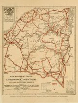 Main routes of travel in the Adirondack Mountains