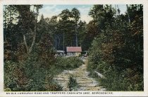 An Old Corduroy Road and Trappers Cabin - 4th Lake, Adirondacks.