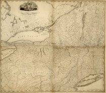 The State of New York with parts of adjacent states