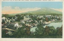 Bird's-Eye View of Town and Lake Flower, Looking Northeast, Saranac Lake, N.Y.