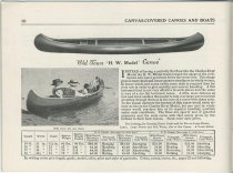 1917 Catalog : Canvas Covered Canoes, Boats and Equipments