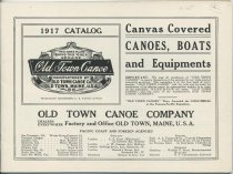 1917 Catalog : Canvas Covered Canoes, Boats and Equipments