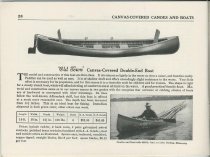 1917 Catalog : Canvas Covered Canoes, Boats and Equipments