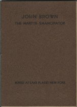 A Brief Sketch of the Life of John Brown, the Martyr, Emancipator : Executed at Charleston, Va., Dec. 2, 1859, Buried at Lake Placid, N.Y. / by Alfred W. Santway