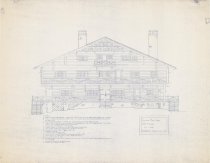 Karen Lux measured drawings of Sagamore main lodge