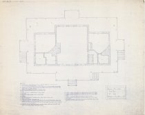Karen Lux measured drawings of Sagamore main lodge