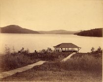 B. Lake from Camp Comfort porch  McAlpin's Camp
