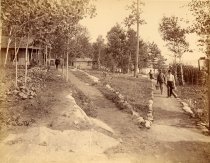 [358. Camp Stott, Raquette Lake. Walk to Docks.]