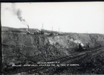Benson Mines, N.Y.;Drilling 50 Foot Holes. 4 & 6 in. dia. for 3 1/2 Tons of Dinamite.
