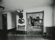 A Glimpse of the Office from Hall, Rocky Point Inn, Inlet, N.Y.