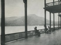 Blue Mountain from Prospect House Piazza, Blue Mountain Lake, Adirondacks,