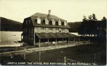 Darts Camp.The office and boathouse.PO Big Moose,N.Y. #41.