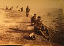 785. Liberty Island Fishermen, New York Harbor.