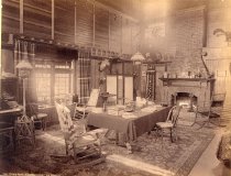 Camp Stott, Raquette Lake. An Interior.
