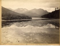 Upper AuSable lake. The Gothics from Inlet.