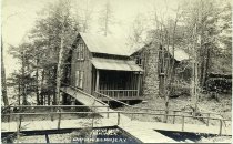 Harter Cabin from Walk. Camp Crag Big Moose, N.Y.