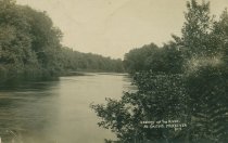 Looking Up The River At Smiths.  McKeever, N.Y.