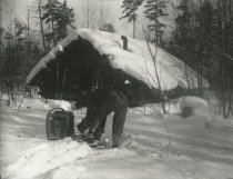Preparing to Snowshoe