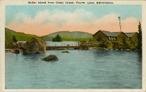 Dollar Island from Cedar Island, Fourth Lake, Adironacks