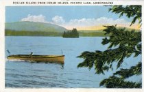 Dollar Island From Cedar Island, Fourth Lake, Adirondacks