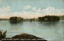 Cedar Island  Fourth Lake, Fulton Chain, Adirondacks, N.Y.