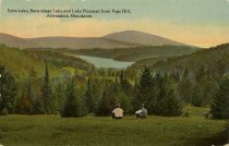 Echo Lake, Sacandaga Lake and Lake Pleasant from Page Hill, Adirondack Mountains.