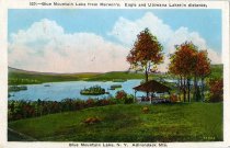 Blue Mountain Lake from Merwin's, Eagle and Utowana Lakes in distance