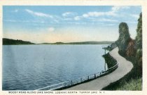 Moody Road Along Lake Shore, Looking North, Tupper Lake, N.Y.