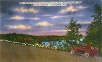 Moonlight View of Seventh Lake From Inlet-Raquette Lake State Highway, Adirondack Mts.