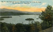Blue Mt. Lake, Eagle and Utowana Lakes from Cottage back of Blue Mt. House, Blue Mt. Lake, N.Y., Adirondacks