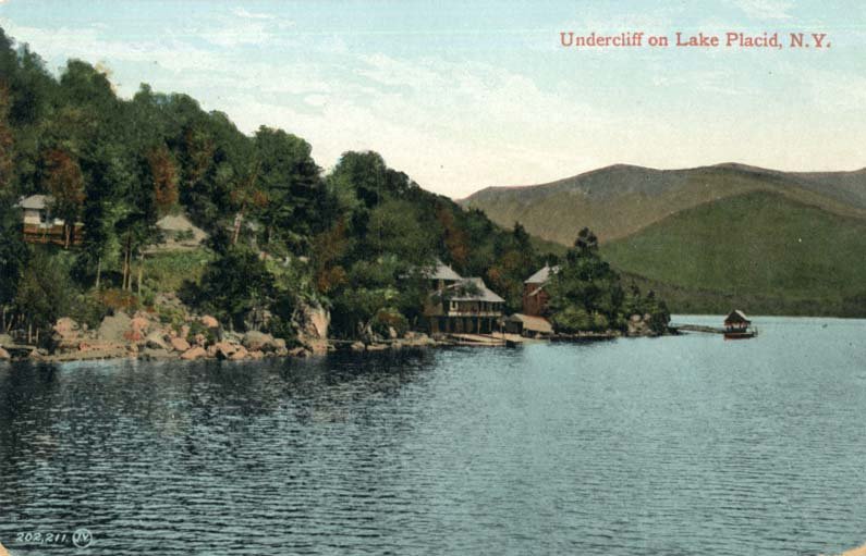 Undercliff On Lake Placid N Y Postcard