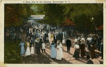 A Busy Day on the Midway, Sacandaga, N.Y.