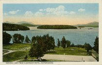 Saranac Lake from Algonquin Hotel, Adirondacks.