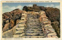 Stone Approach To Summit Of Whiteface Mt., Whiteface Mt. Memorial Highway, Lake Placid, N.Y., Adirondack Mts.