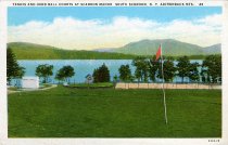 Tennis and Hand Ball Courts at Scaroon Manor. South Schroon, N.Y. Adirondack Mts.