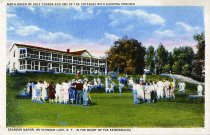 Ninth Green of Golf Course and one of the Cottages with Sleeping Porches
Scaroon Manor, on Schroon Lake, N.Y. in the heart of the Adirondacks