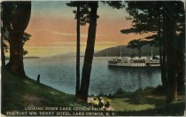 Looking Down Lake George from the Fort Wm. Henry Hotel, Lake George, N.Y.