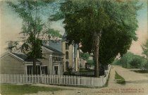 Main Street, Wevertown, N.Y. Looking East. The Adriondack Mts.