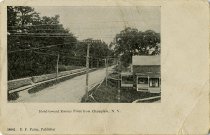 Road toward Rouses Point from Champlain, N.Y.